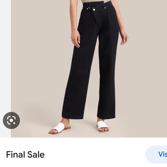 Modern Citizen Nella Crossover Denim Ivory Jeans - Picture 9 of 10